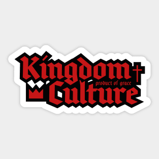 KINGDOM CULTURE CROSS & CROWN Sticker